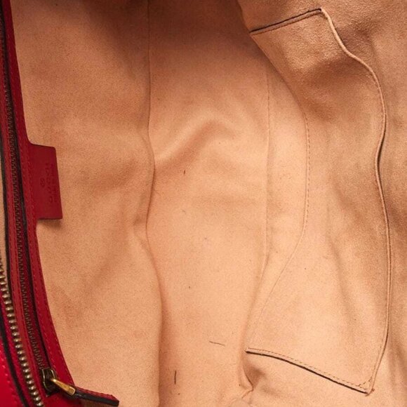 Gucci Red Quilted Leather Marmont Small Shoulder Bag - Picture 5 of 11